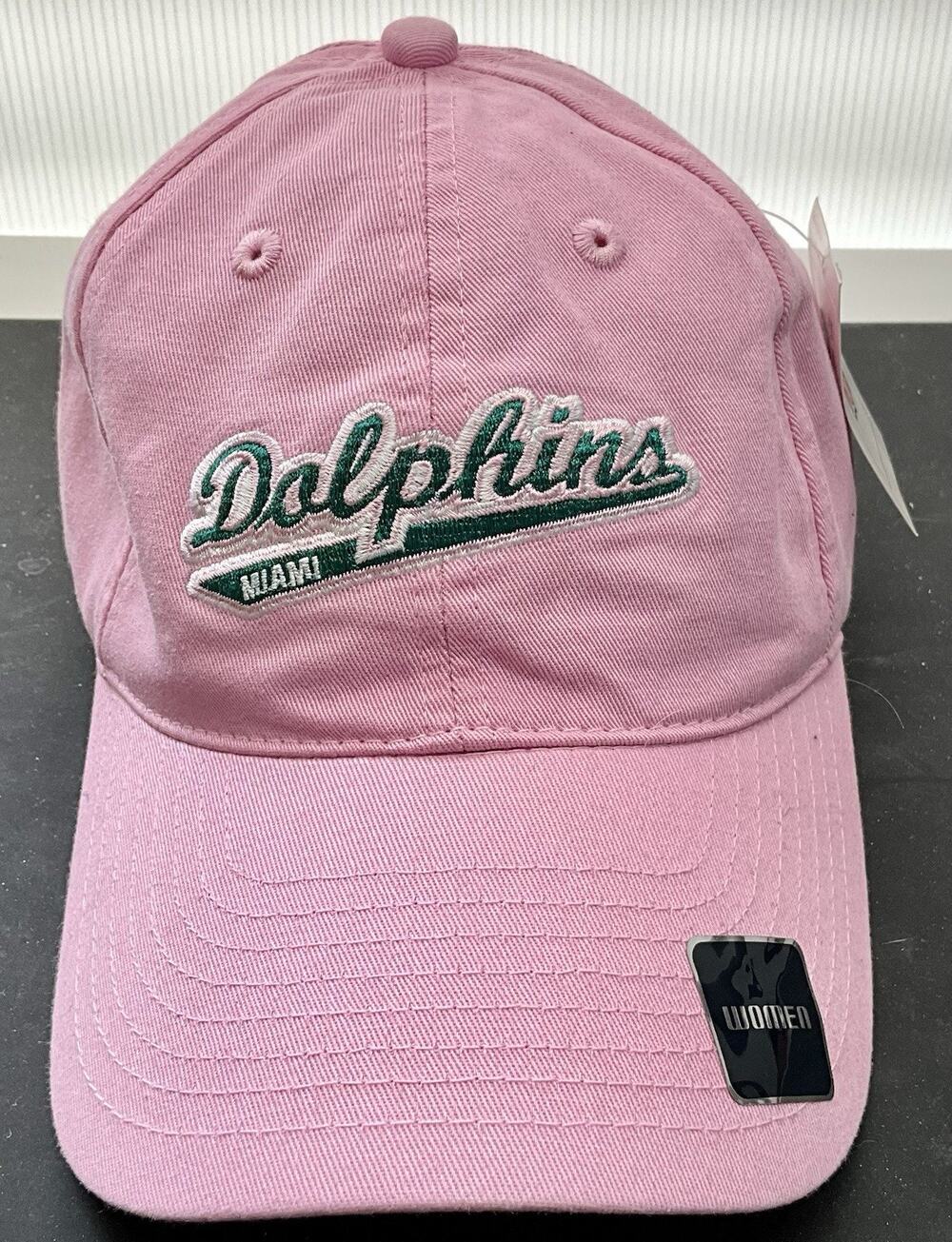 NWT Pink NFL Branded Miami Dolphins Women’s Adjustable Strapback Hat